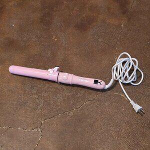 VKIK Pink Automatic Curling Wand | Auto Rotating Hair Curler Styling Tool
